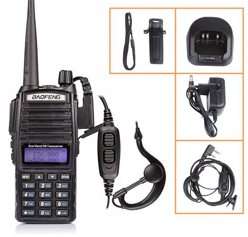 Рация Baofeng UV-82 8 Ватт + гарнитура