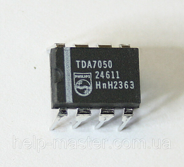 Микросхема TDA7050/N  TDA 7050 – усилитель мощности в корпусе DIP8