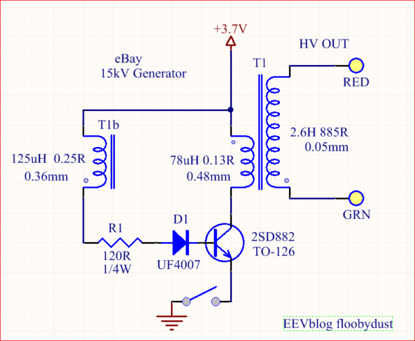 Высоковольтный генератор HV-1 High Voltage Generator Arc Ignition DIY Kit Arc Generator Arc Cigarette Igniter Kit DIY High Voltage Module DC 3-5V Lighter — изображение 3