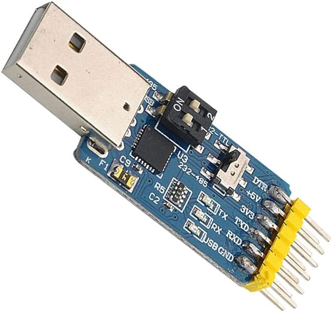 USB to Serial Converter 6-in-1 2102 CP, Multifunctional USB to TTL ...