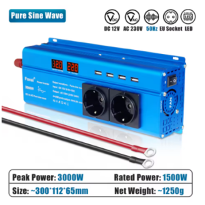 Купити Інвертор Foval 3000W 12-220V Чистий Синус